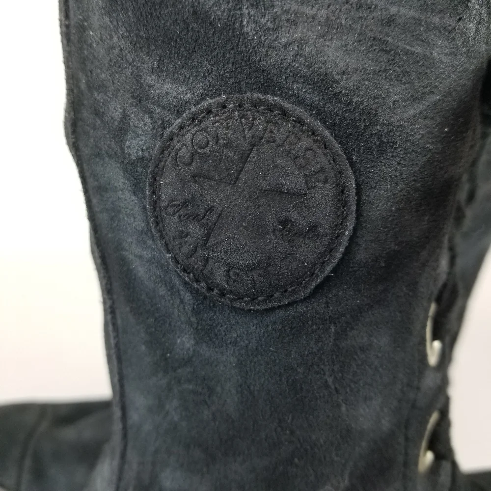Convese‎ All Star Black Suede Hi-Tops